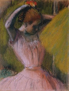 Danseuse arrangeant ses cheveux, vers 1900-1912