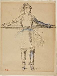 Danseuse à la barre (sur pointe), vers 1885 - Edgar Degas
