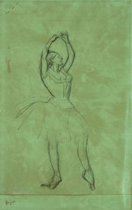 Danseuse avec bras levés - Edgar Degas