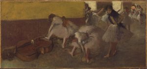 Danseurs dans la loge verte, vers 1879 - Edgar Degas