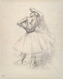 Danseuse debout, le bras droit levé - Edgar Degas
