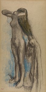 Femme se coiffant, c.1887-90