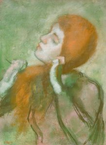 Femme se peignant - Edgar Degas