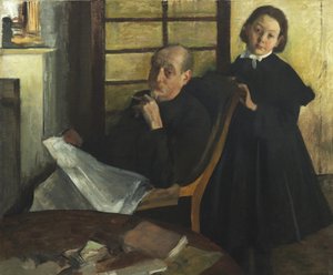 Henri Degas et sa nièce Lucie Degas