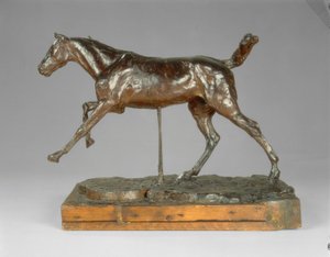 Cheval galopant sur le pied droit, fin des années 1880