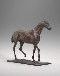 Cheval marchant, cire originale probablement début des années 1870, moulé vers 1920-1921