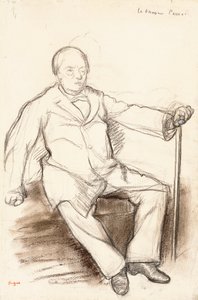 Jules Perrot, étude pour Le Danseur Perrot, assis - Edgar Degas