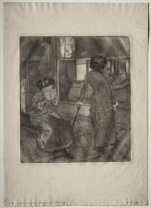Mary Cassatt au Louvre : La galerie étrusque, 1879-1880