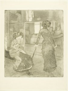 Mary Cassatt au Louvre : La Galerie étrusque, 1879?-80