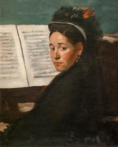 Mademoiselle Dihau au piano - Edgar Degas