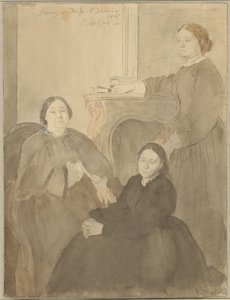 Mme Michel Musson et ses filles, Estelle et Désirée