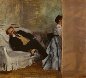 Monsieur et Madame Édouard Manet. 1868-69 - Edgar Degas