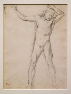 Visage nu, bras levés, vers 1859-1861