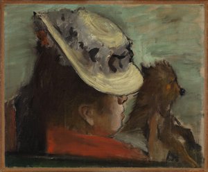 Norvégien Bokmål :  Dame med hund Lady with a Dog - Edgar Degas