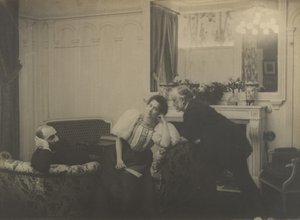 Paul Poujaud, Mme. Arthur Fontaine, et Degas, 1895 - Edgar Degas