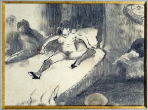 Repos sur le lit - Edgar Degas