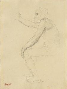 Vieil homme assis, c.1862 - Edgar Degas