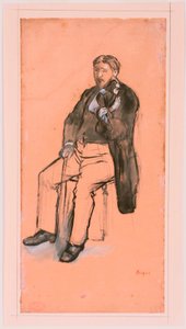 Sitzender Geigenspieler - Edgar Degas