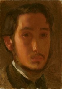 Autoportrait avec col blanc, vers 1857 - Edgar Degas