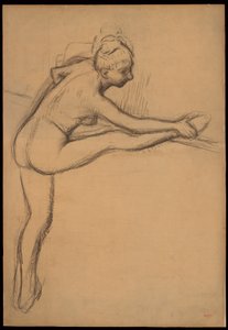 Studie eines Aktes (Tänzerin an der Barre) - Edgar Degas