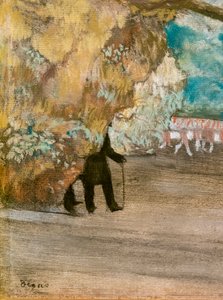Le Rideau (détail) - Edgar Degas