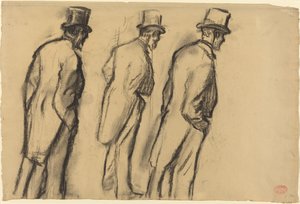 Trois études de Ludovic Halévy debout