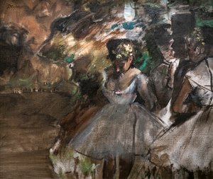 Trois danseuses en coulisses