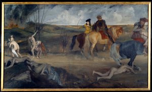 Scène de guerre au Moyen Âge - Edgar Degas