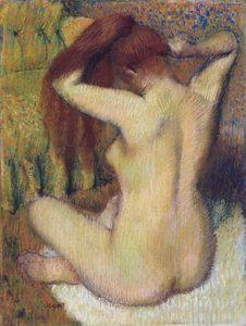 Femme se peignant les cheveux, vers 1888-90
