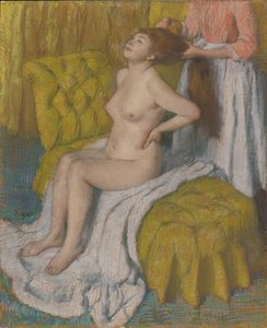 Femme se faisant peigner les cheveux, vers 1886-88