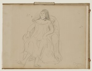 Femme assise - Edgar Degas