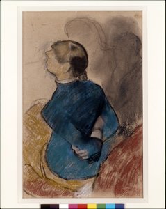 Jeune femme en bleu