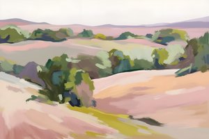 Collines aux couleurs pastel - Edie