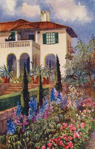 Un coin du jardin à la Villa Arcadia, Johannesburg - Edith Struben