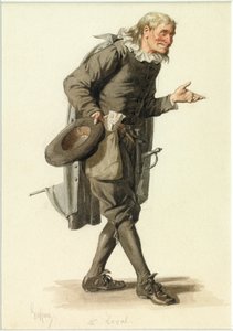 Portrait de Monsieur Loyal, vers 1870 (aquarelle) - Edmond Aime Florentin Geffroy