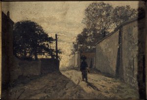 Rue Saint-Vincent à Montmartre, vers 1865 - Edmond Charles Yon
