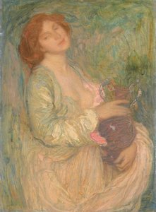 Femme avec vase, fin XIXe-début XXe siècle - Edmond François Aman Jean