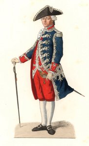 Charles Gravier, Comte de Vergennes (1719-1787), en uniforme de capitaine des gardes de la porte du roi, France