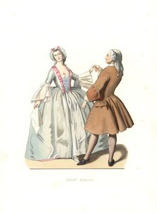 Maître de danse et jeune femme vénitienne - Edmond Lechevallier Chevignard