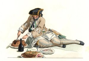 Gentilhomme français en tenue de chasse - Edmond Lechevallier Chevignard