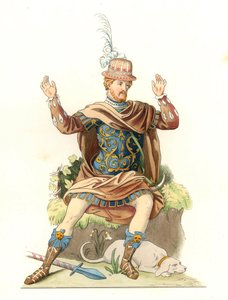 Gentilhomme français portant un costume antique - Edmond Lechevallier Chevignard