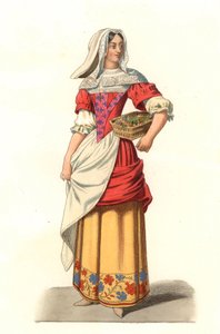 Paysanne française du XVIIe siècle, d