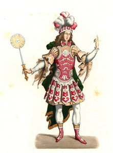 Louis XIV de France, le roi soleil, en costume de danse