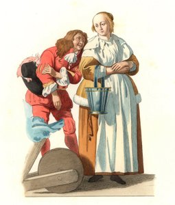 Femme de la bourgeoisie hollandaise et un page