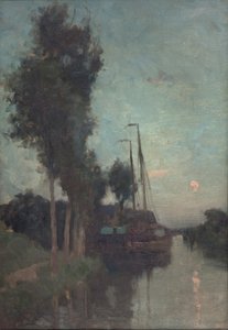 Soirée en Hollande (huile sur toile)