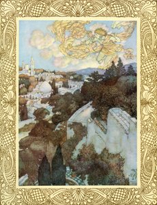 Réveillez-vous ! car le soleil derrière cette hauteur orientale a chassé la session des étoiles de la nuit, illustration du 