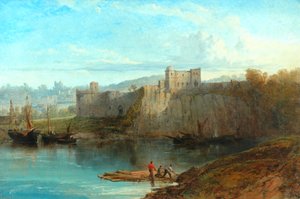 Château de Chepstow sur la Wye, 1872 - Edmund John Niemann