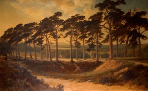 Harrow depuis le First, Hampstead Heath, 1875