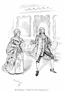 Illustration pour Les Rivaux de Sheridan (gravure)