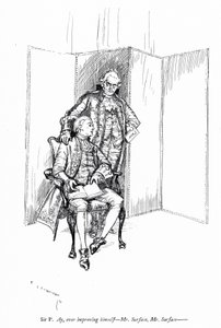 Illustration pour La School for Scandal de Sheridan (gravure)